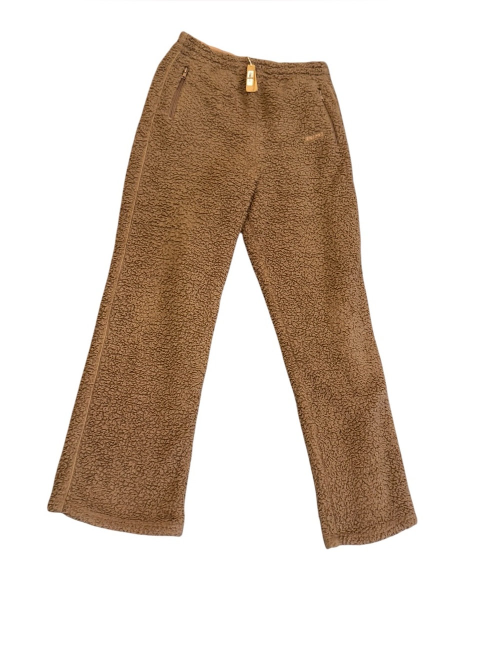 NWT women’s SKIMS tigers eye Teddy fleece straight leg Track Pants size medium - Picture 3 of 10